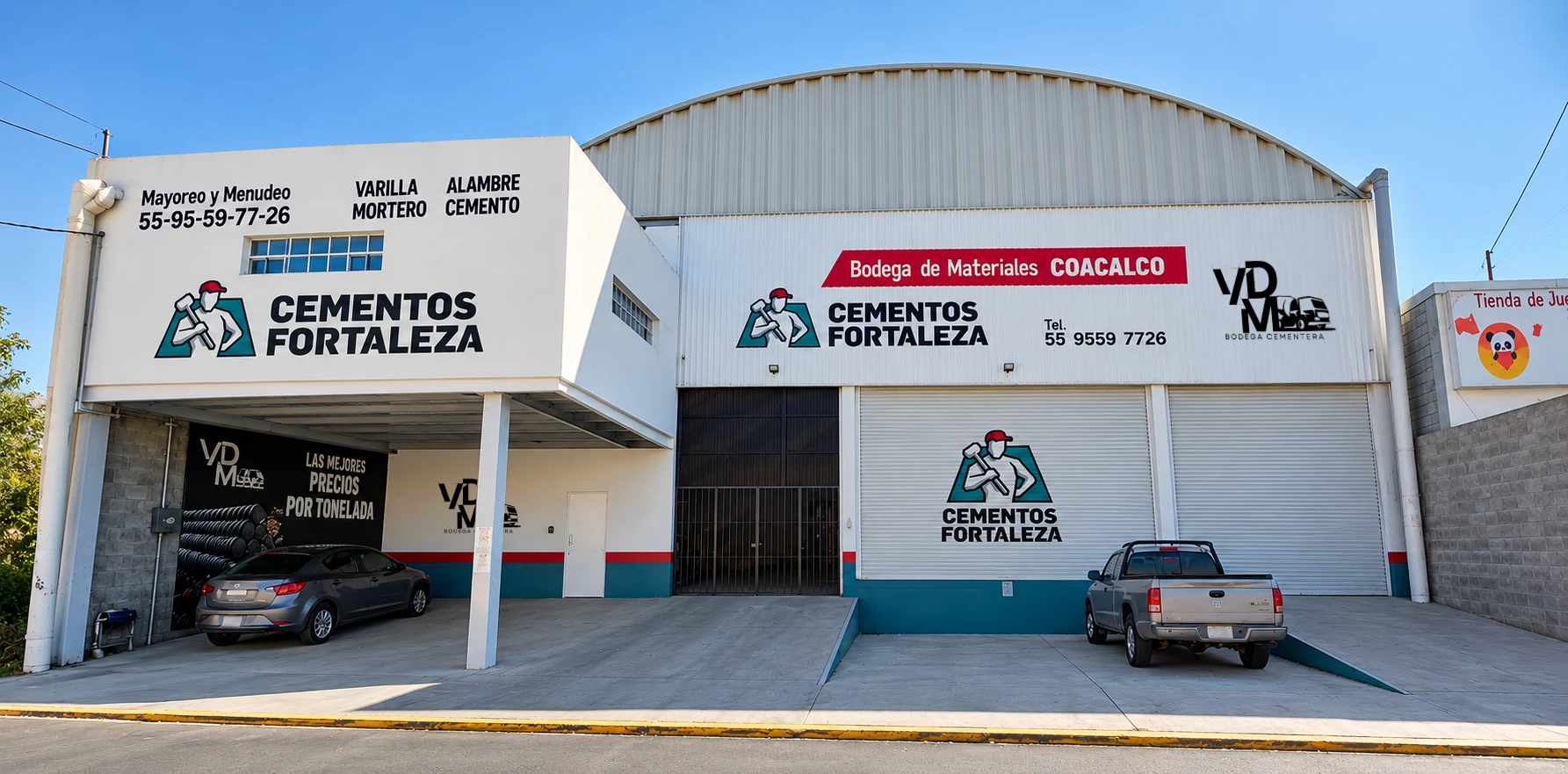 Fachada de Bodega de Materiales Coacalco
