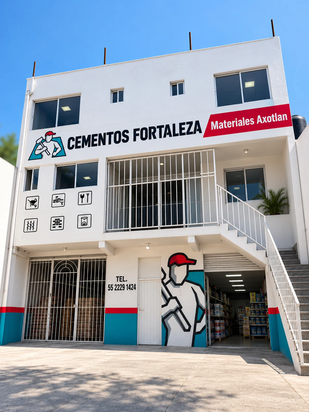 Fachada de Materiales Axotlán