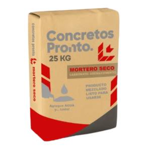 Concretos Pronto Mortero Seco, Saco 25 kg